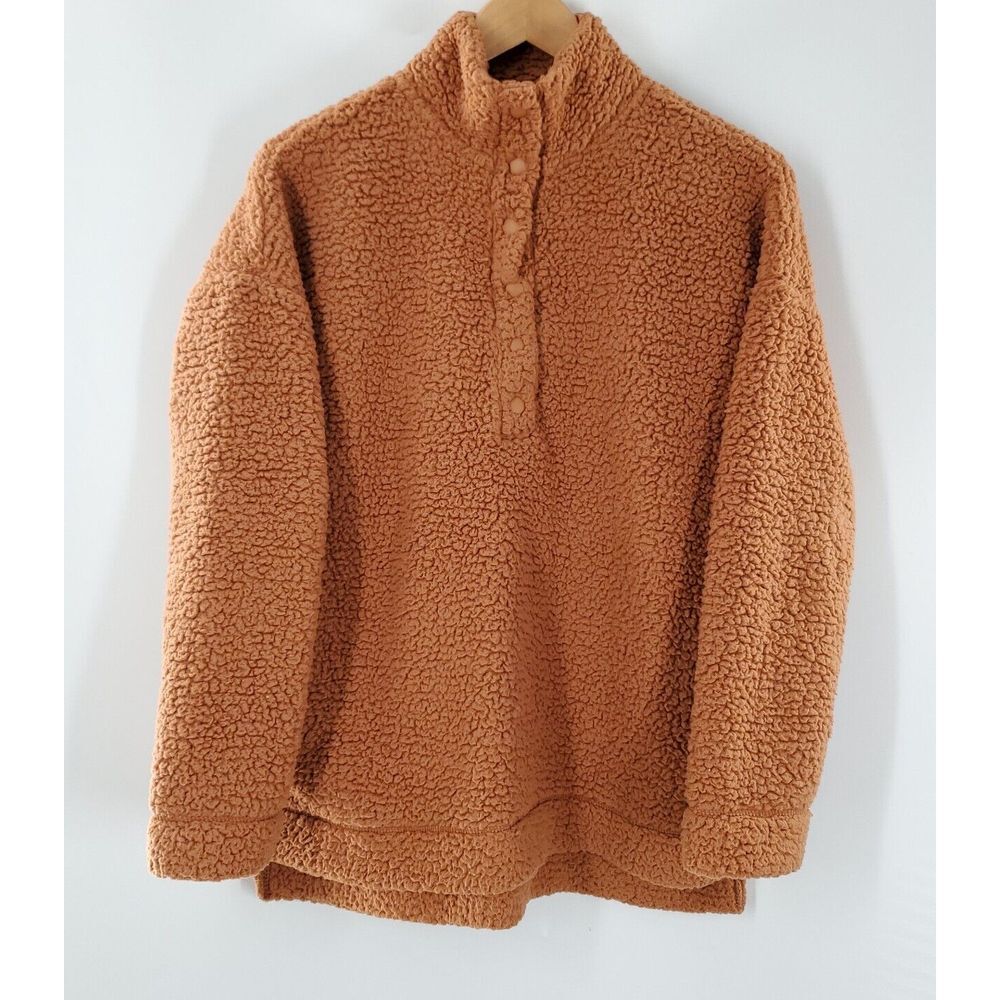 Aerie Women's Brown Fuzzy‎ Sweater Teddy Size XXS